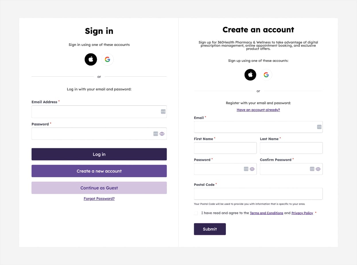 An image showing the process of creating a new account.