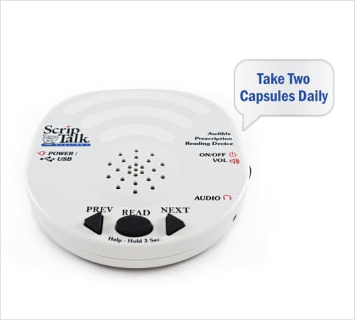 An image of the ScripTalk device with speaking functionality.