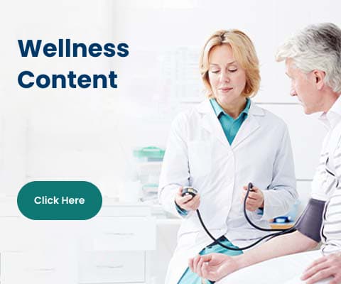 In this image, text reading 'wellness content' and at the bottom, there is a 'Click Here' button.